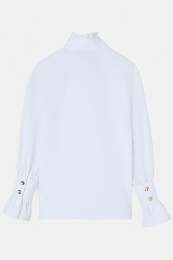 Silbon Camisa com detalhe de punho Branco