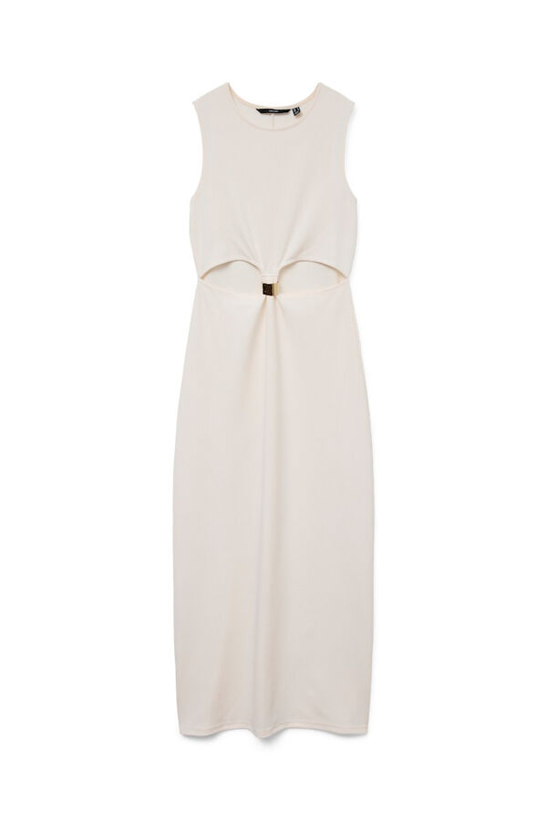 Vero Moda Vestido midi com aberturas Branco