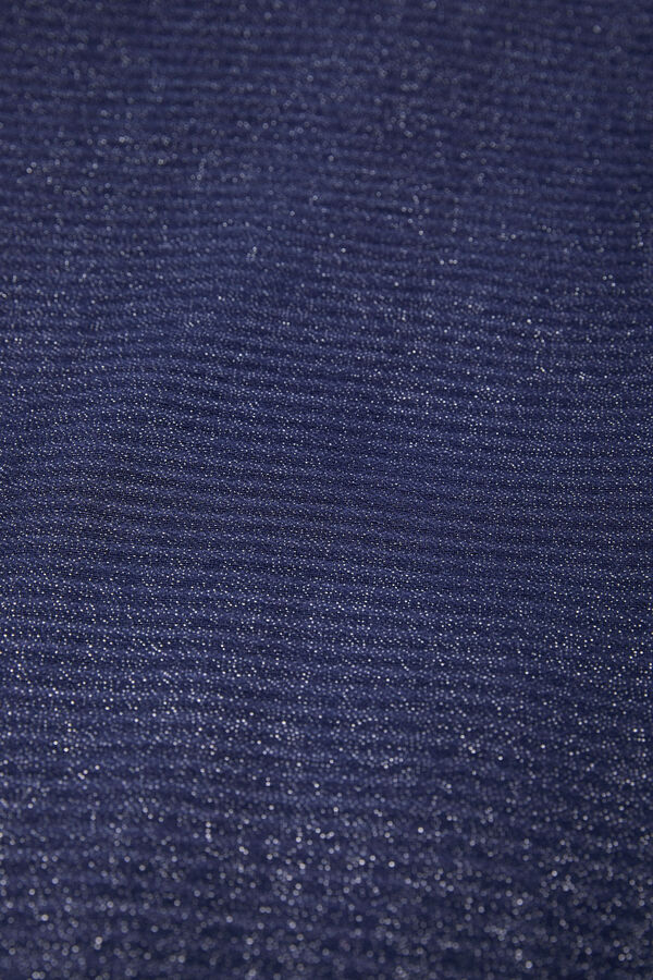 Cortefiel plain shiny scarf Navy