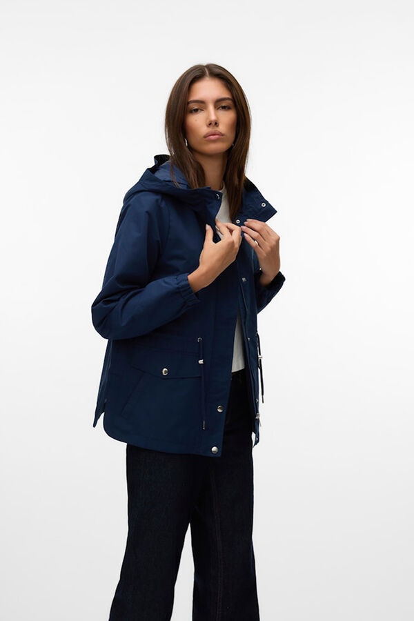 Vero Moda Parka curta com capuz Azul