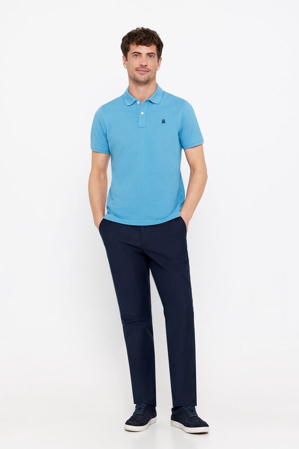 Cortefiel Essential polo shirt Blue
