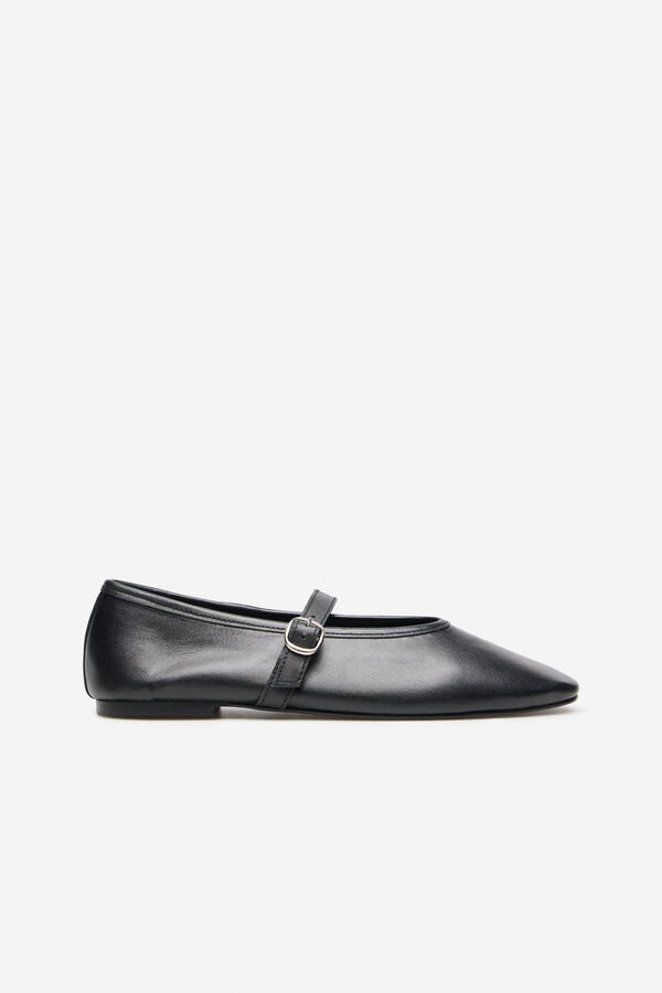 Cortefiel Dancer strips leather Black