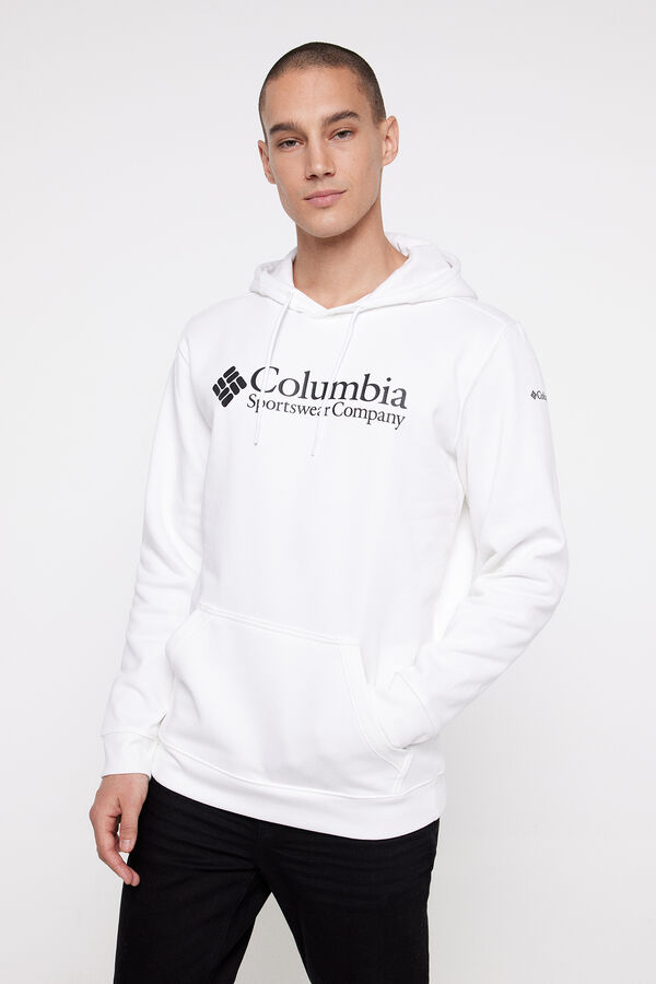 Cortefiel Sudadera con capucha Columbia hombre CSC Basic Logo™ II Blanco