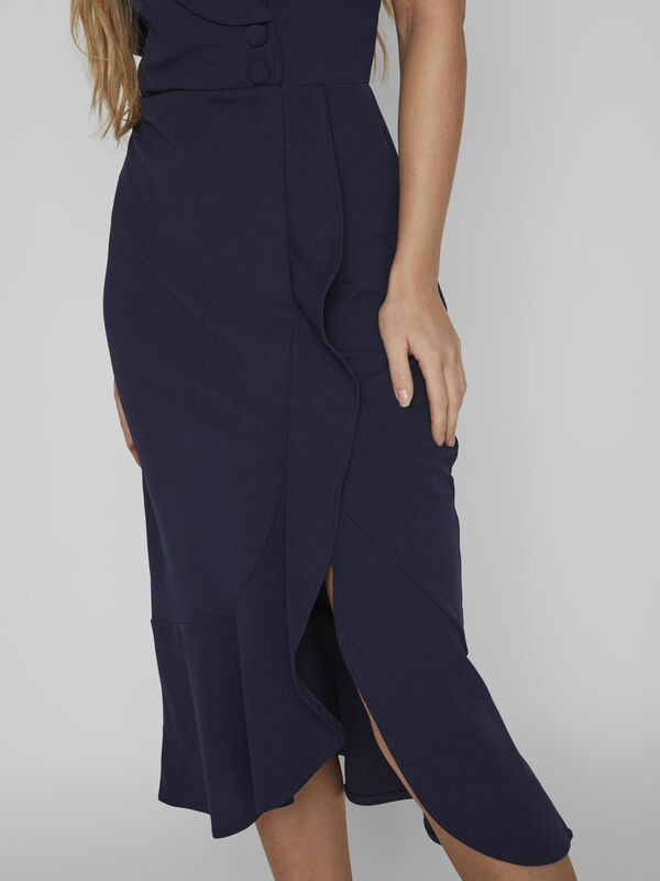 Vila midi party dress Navy