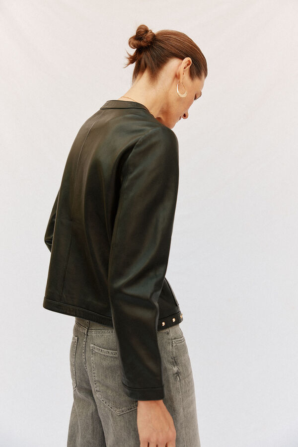Cortefiel Studded jacket Black