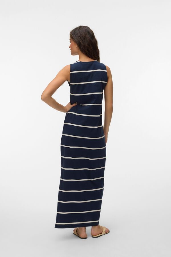Vero Moda Vestido midi decote redondo Azul