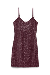 Vero Moda Vestido de alças de lantejoulas Roxo