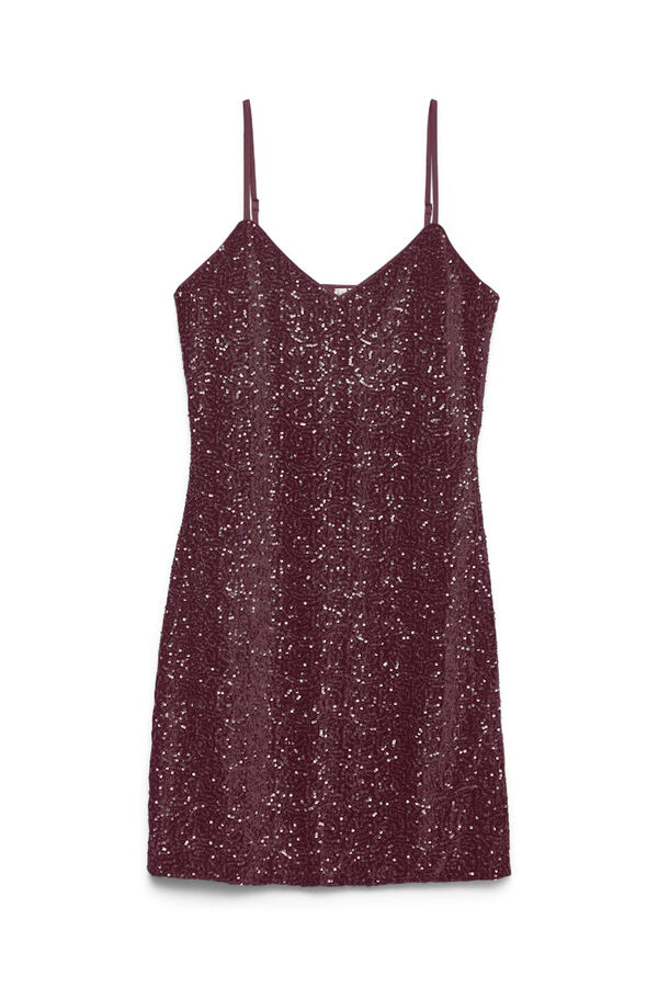 Vero Moda Vestido de alças de lantejoulas Roxo