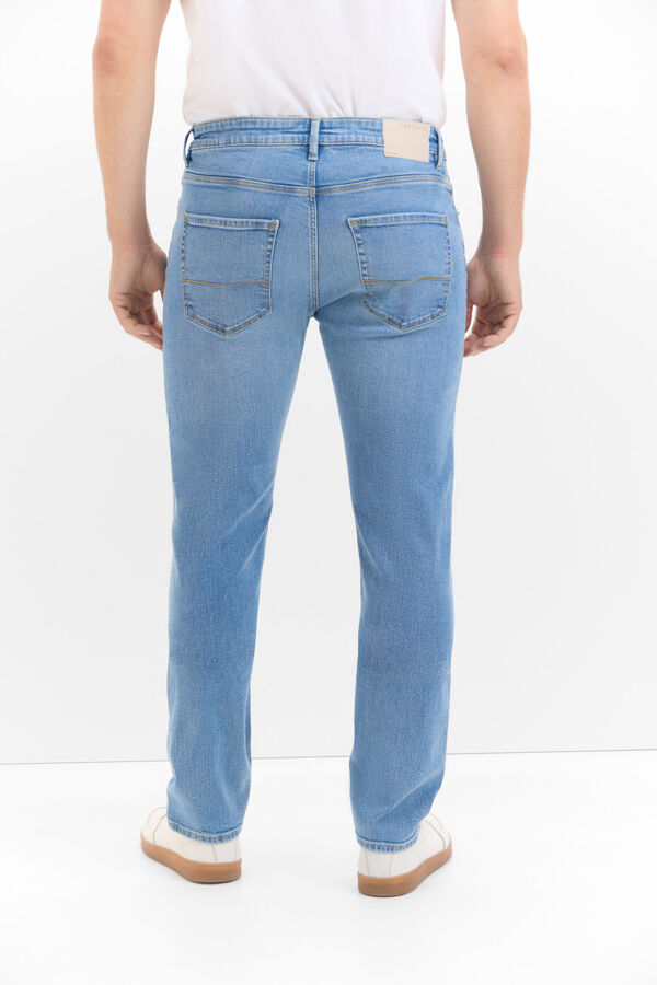 Cortefiel Slim fit lightweight jeans Blue