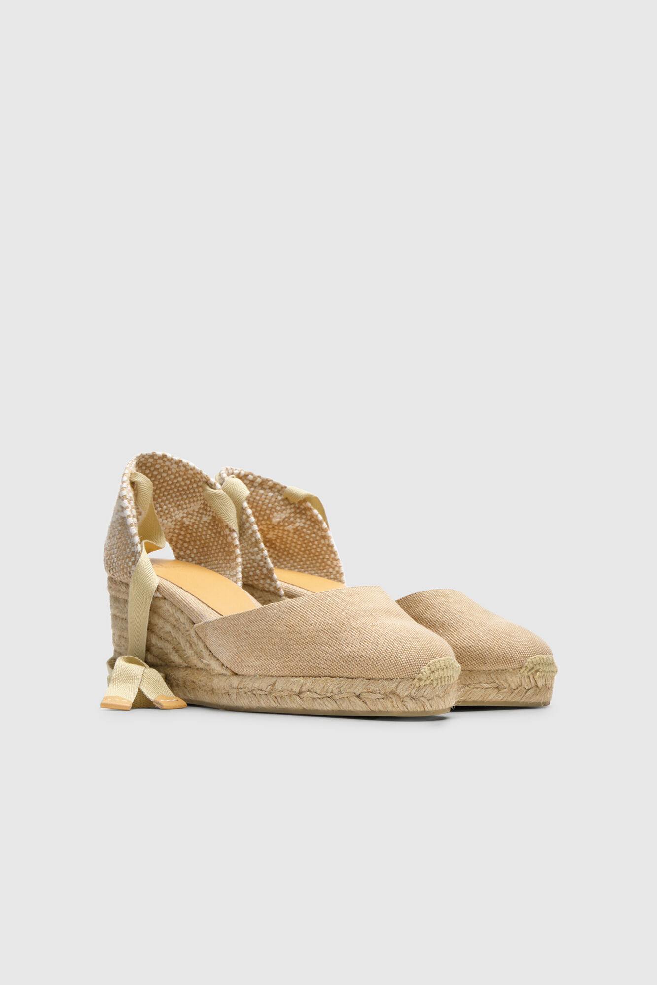 Alpargatas cuña on sale mujer castañer