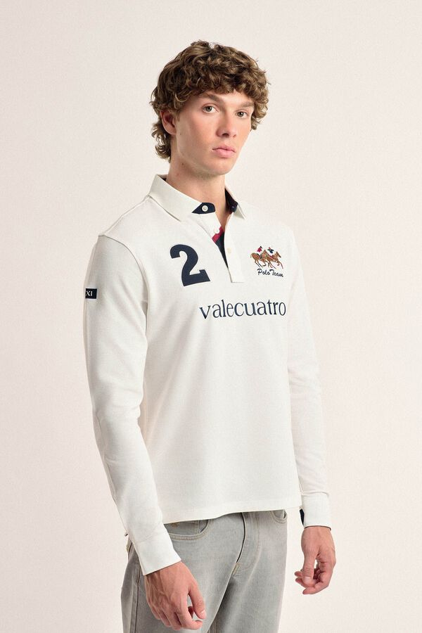 Valecuatro Valecuatro men's off-white polo shirt White