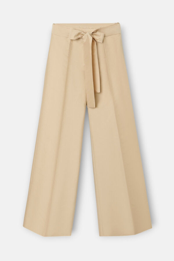 Silbon Pantalon Event Collection tafeta Beige