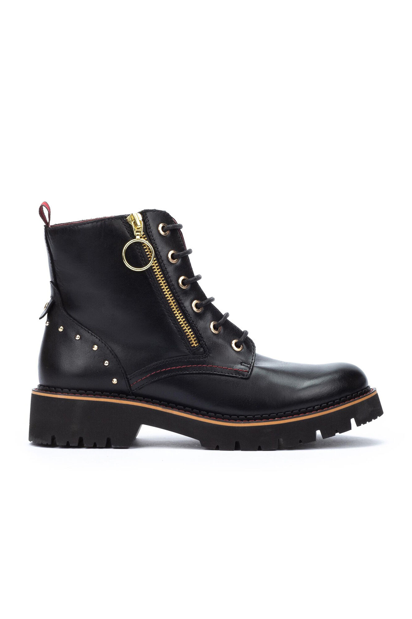 Botines negros planos store