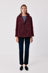 Cortefiel Short flared trench Maroon