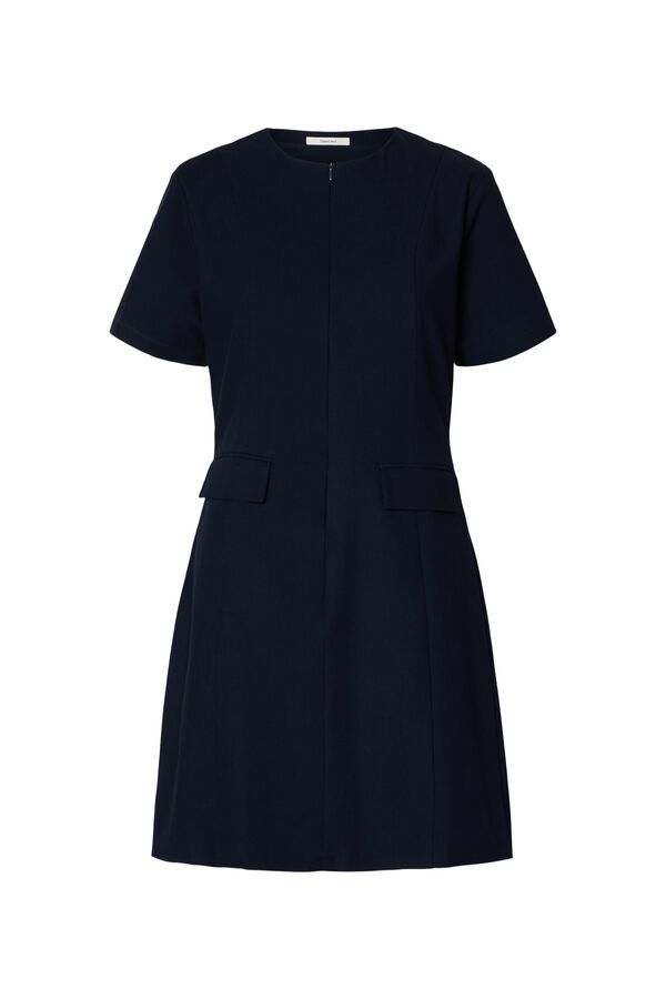 Selected Vestido curto Azul