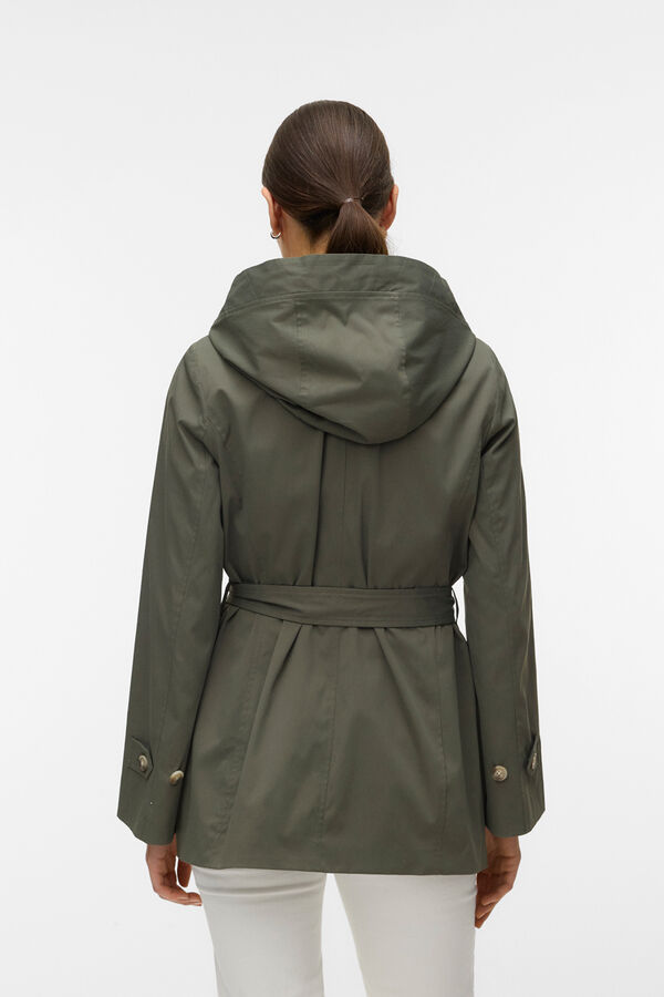 Vero Moda Gabardina midi Verde