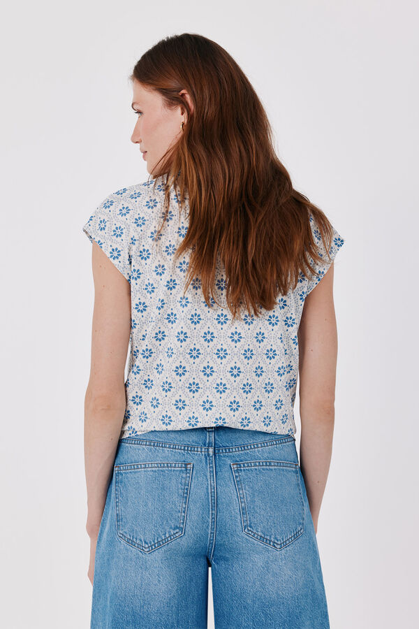 Cortefiel Basic stand-up collar T-shirt Multicolour