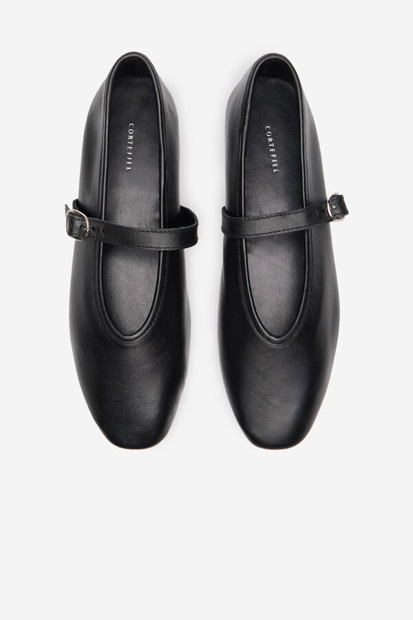 Cortefiel Dancer strips leather Black