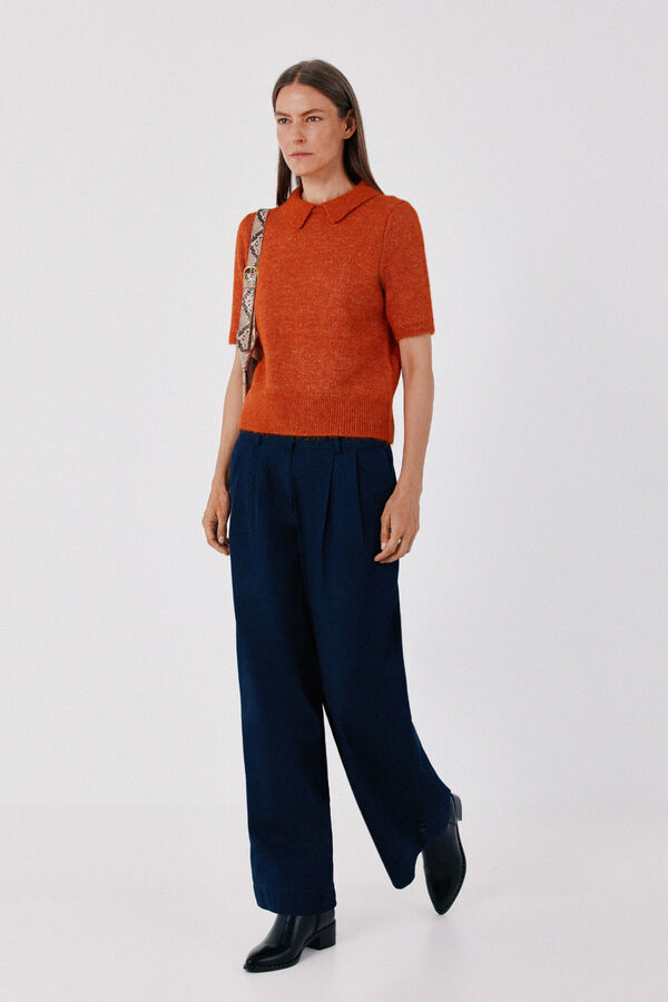 Cortefiel Polo neck jumper Orange
