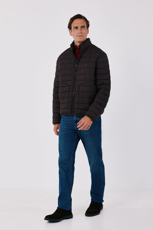 Cortefiel Ultralight puffer jacket Dark brown