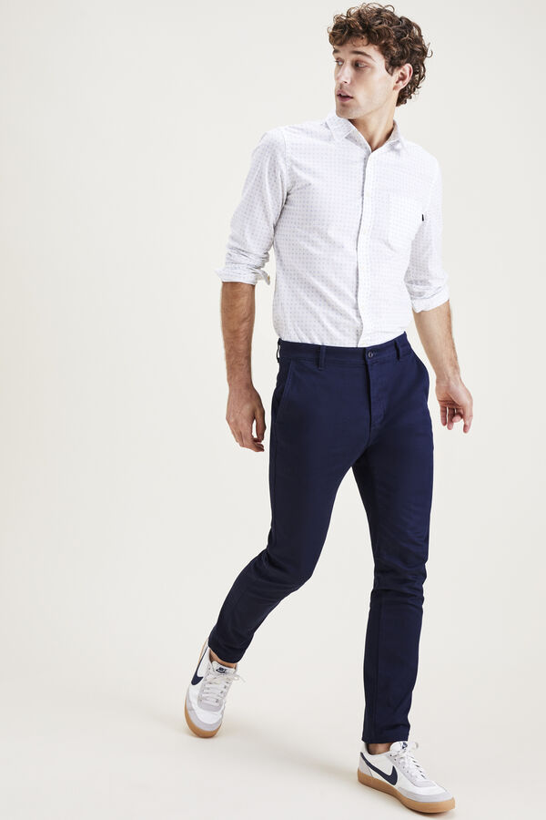 Dockers Calças chino skinny fit original Azul