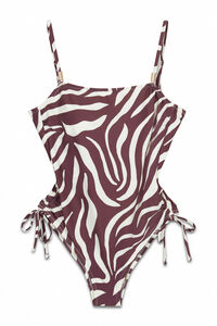Cortefiel Animal print shaping swimsuit