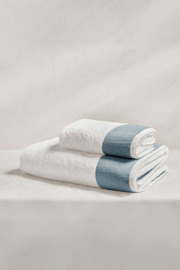 Cortefiel Aqua Sand 600 Hand Towel 90x150 cm Blue