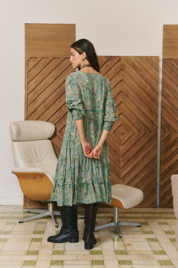 Jaase Vestido midi Monday Verde