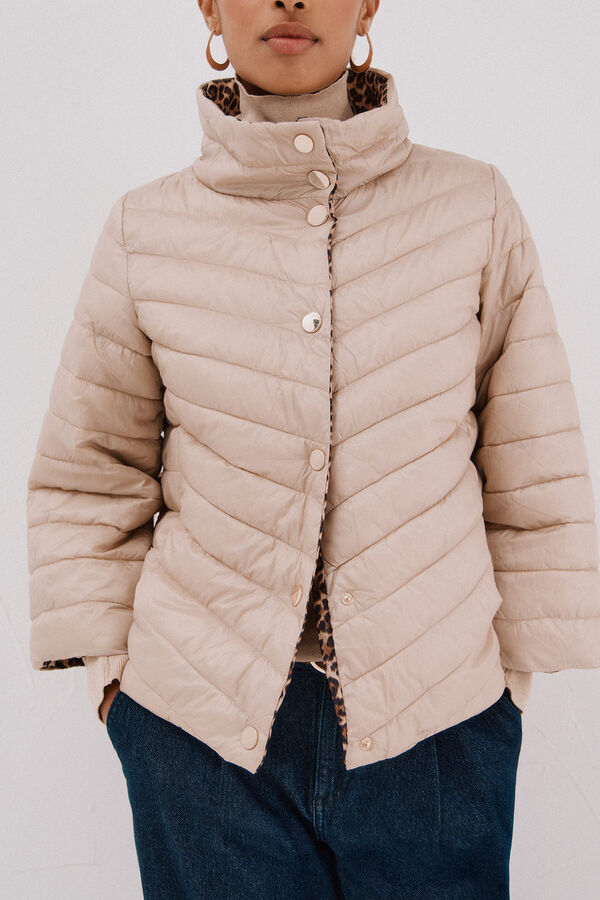 Cortefiel Reversible Thermolite® jacket Ivory