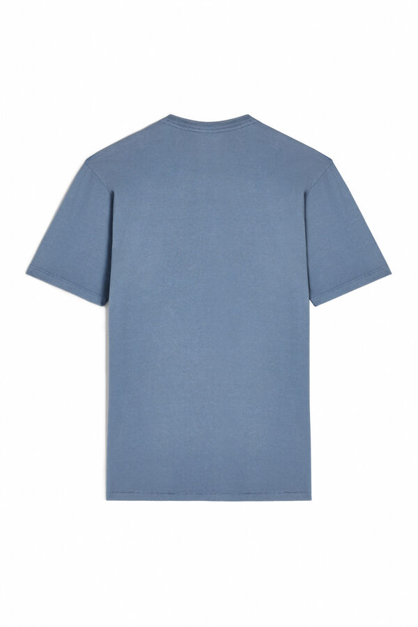 Cortefiel Camiseta gráfica logo OOTO Azul oscuro