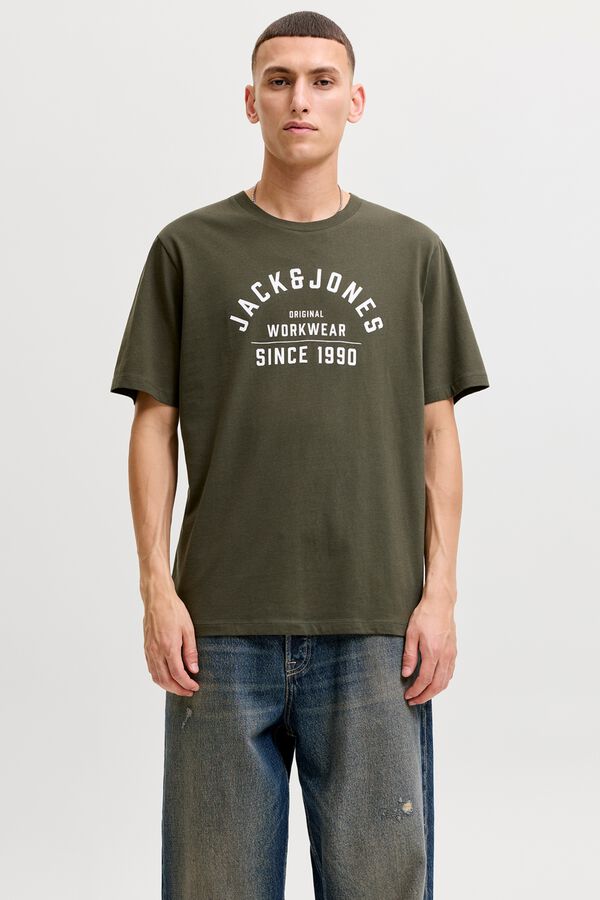Jack & Jones T-shirt estampado regular fit Verde
