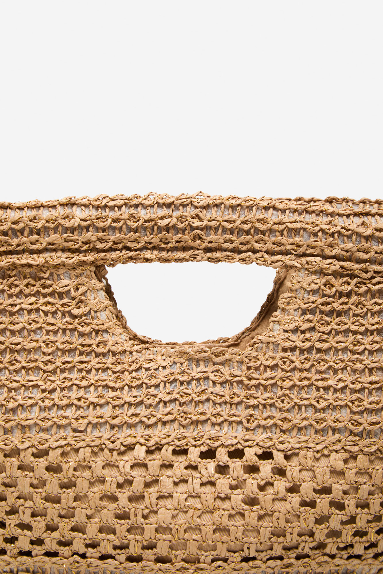 Bolso de mano rafia Bolsos de mujer Cortefiel