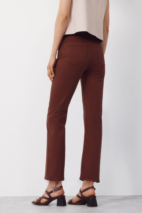 Cortefiel Jacquard Jeans SENSATIONAL Brown