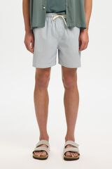 Selected Fato de banho liso Cinzento