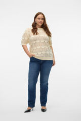 Vero Moda Curve Jeans recto talla grande Azul marino