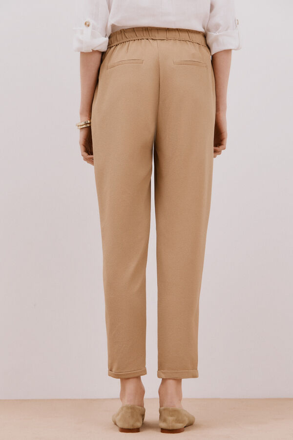 Cortefiel Very fluid pants Nude