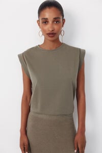 Cortefiel T-shirt with lace trim at the armhole