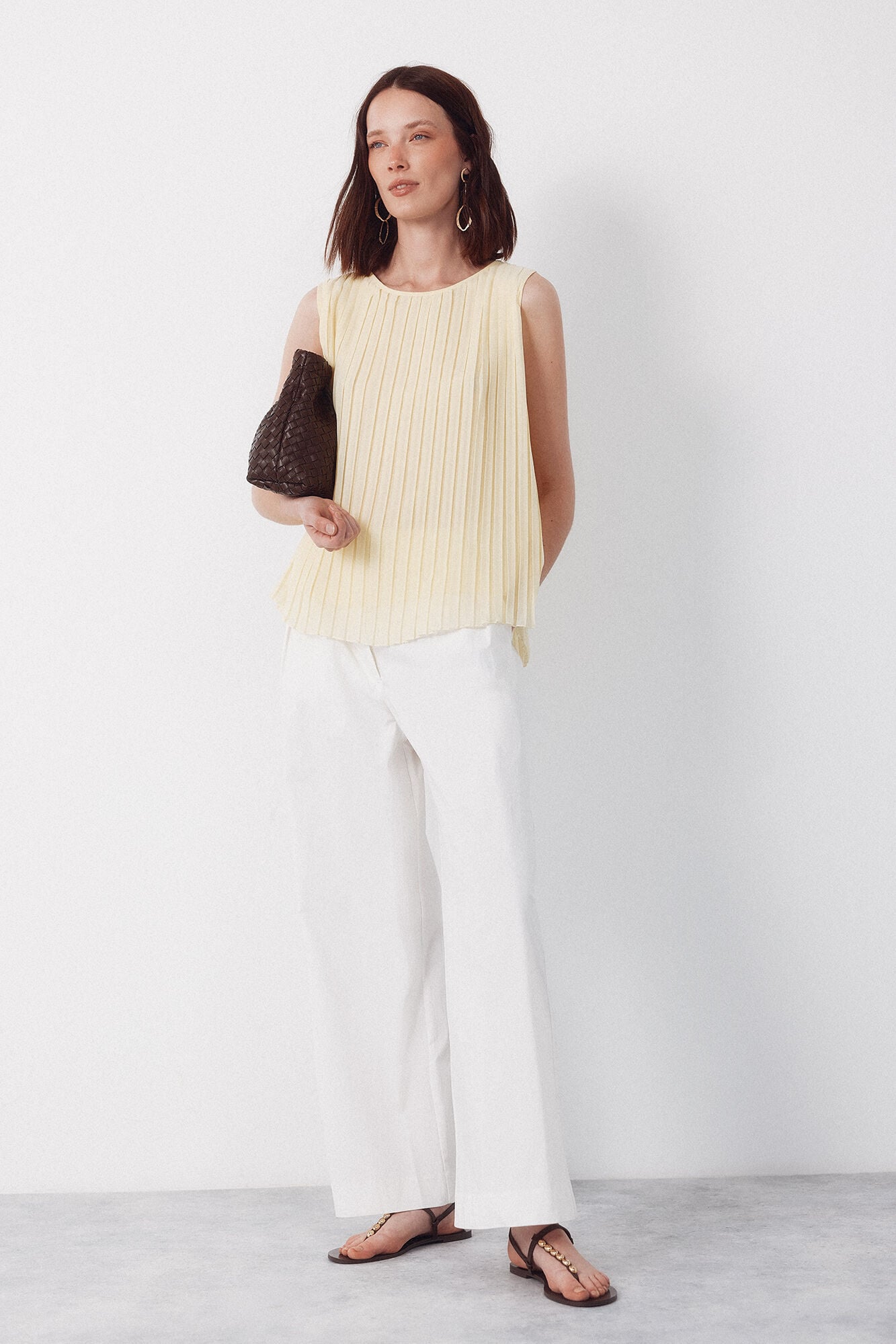 Cortefiel Blusa plissada