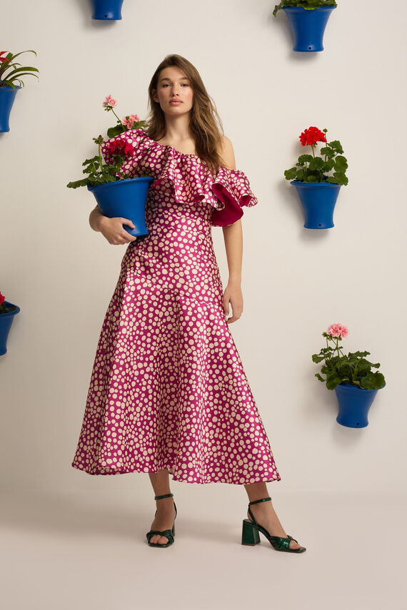 Falda Event Collection midi estampado