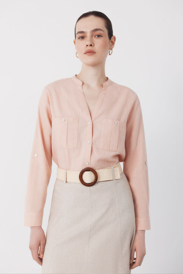 Cortefiel Camisa r&uacute;stica de manga comprida Subiu