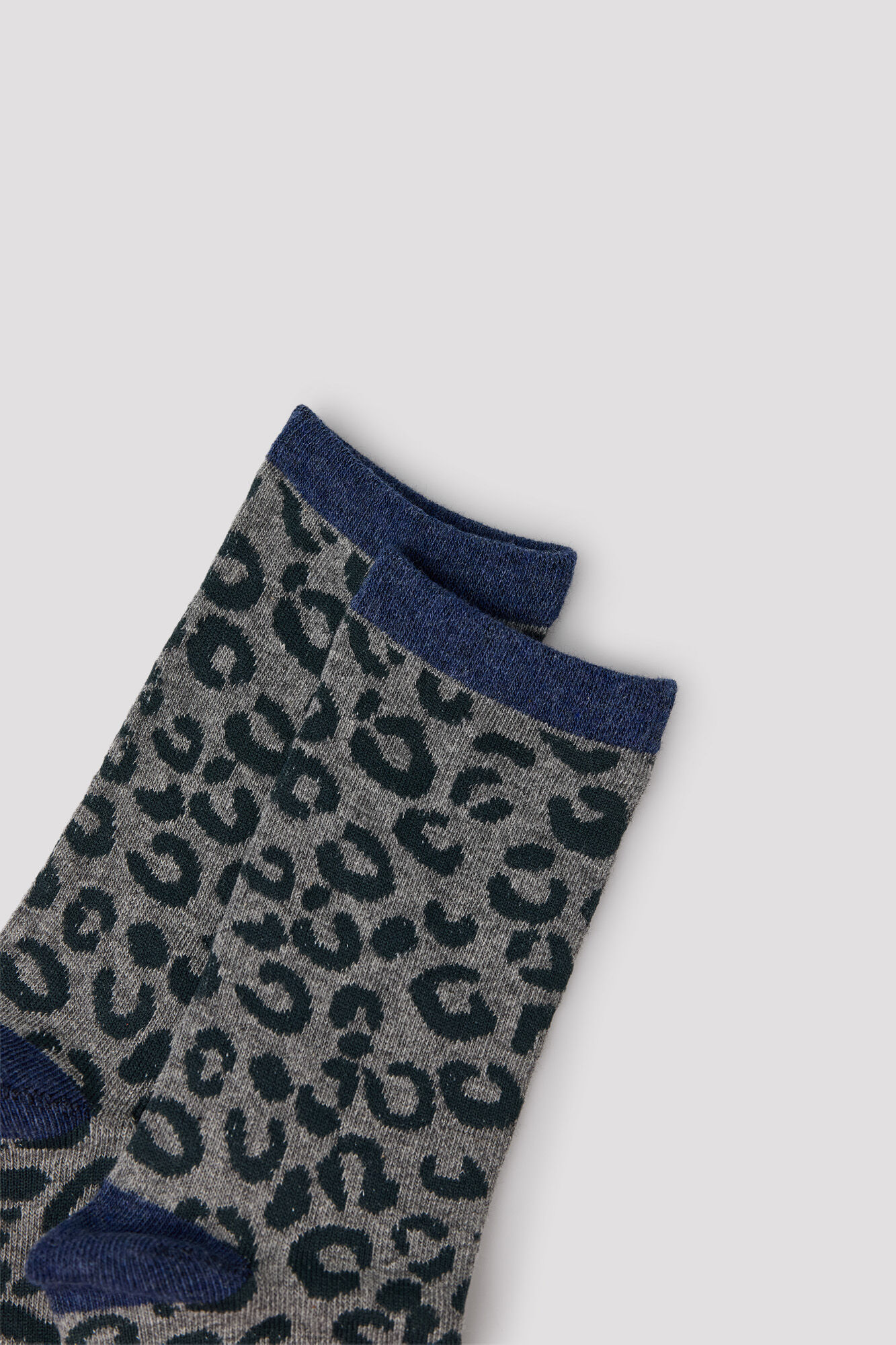 Cortefiel Leopard print long socks