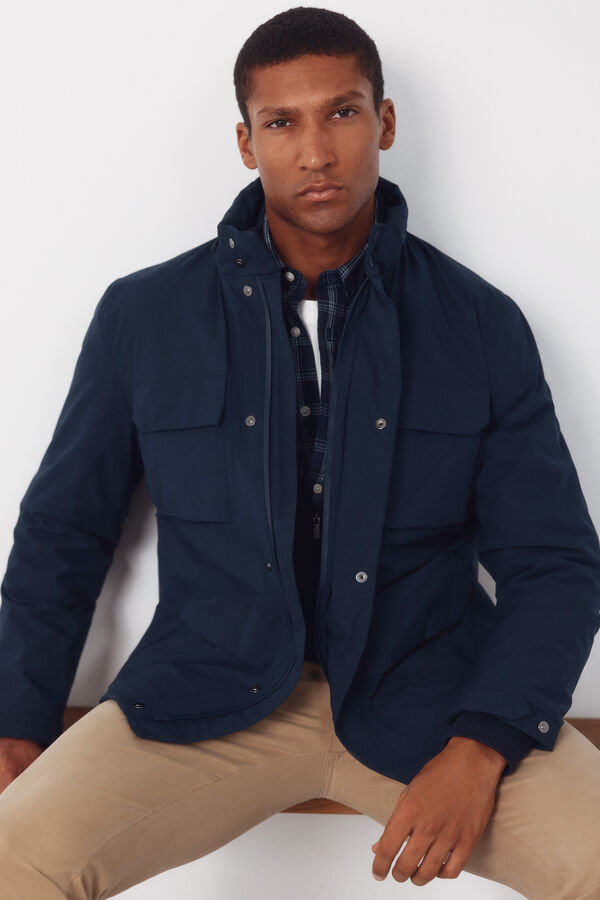 Cortefiel 4-pocket jacket with light padding Navy