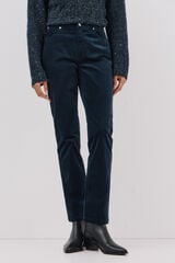 Cortefiel Sensational velvet trousers Navy
