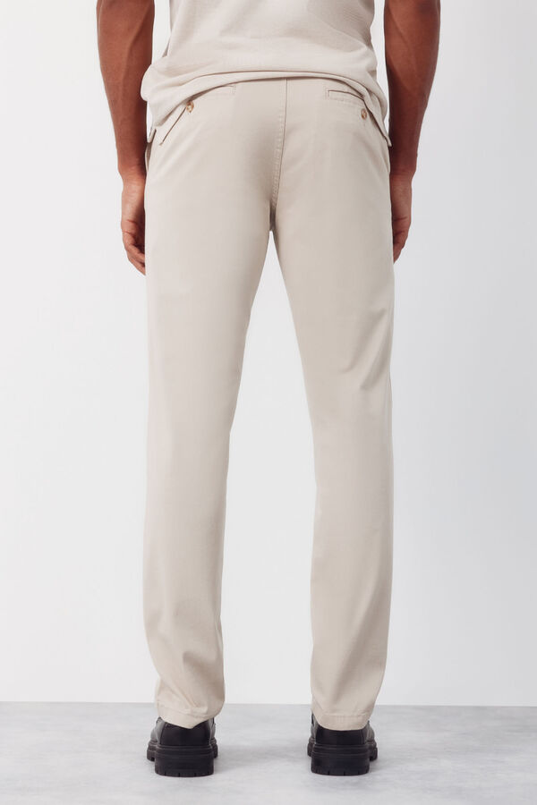 Cortefiel Regular fit chinos Beige