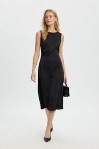 Selected Vestido midi sem mangas