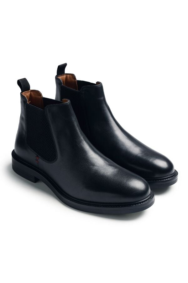 Gioseppo Botins chelsea em pele Preto