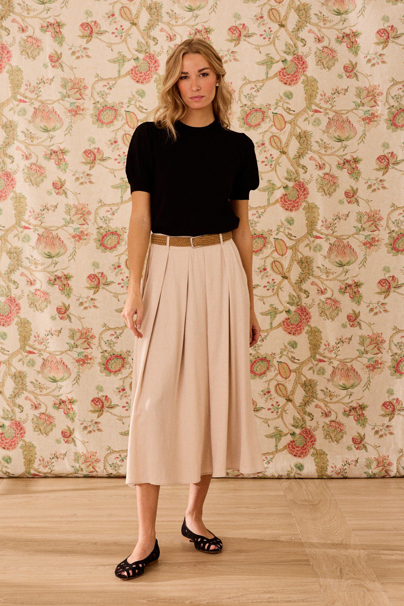 Pol&iacute;n Et Moi Saia de linho Frida