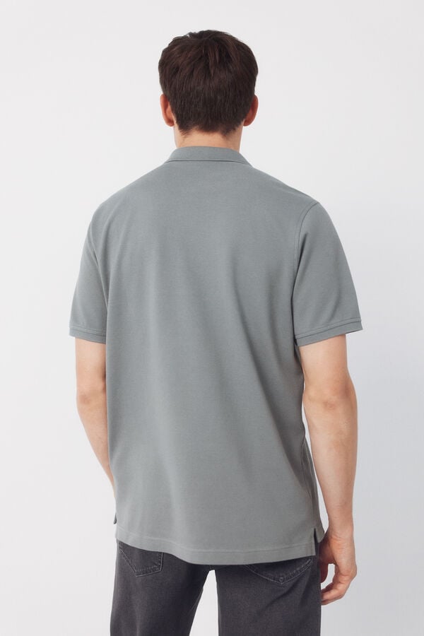 Cortefiel Basic piqué polo shirt Kaki
