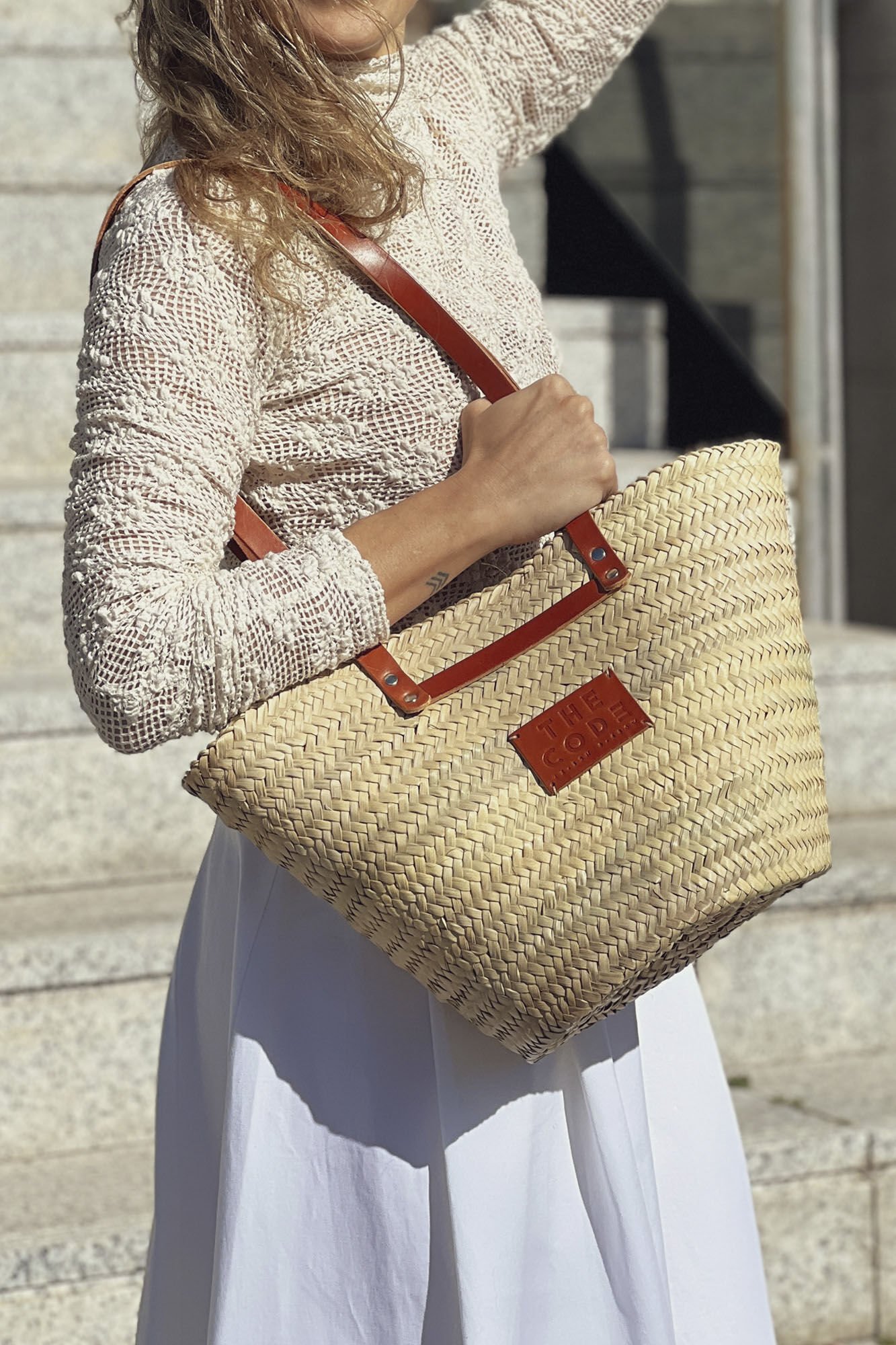 The Code Bolsa cesto de pele proven&ccedil;al