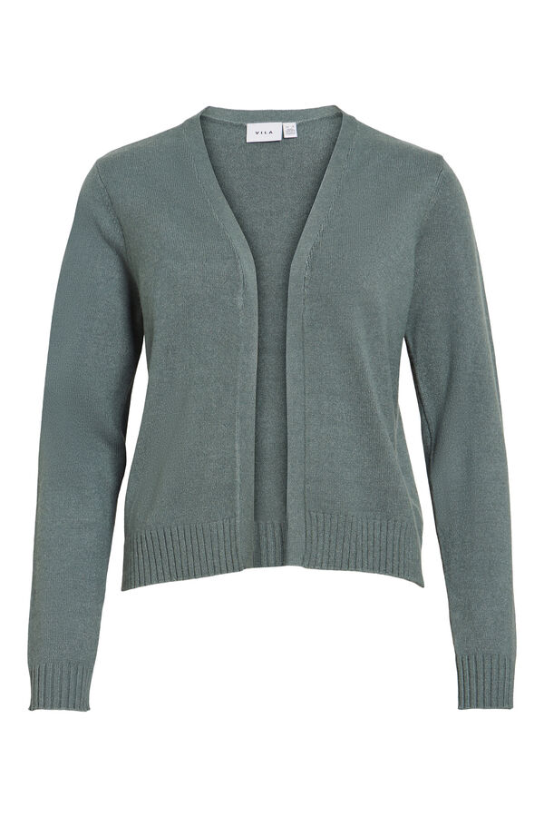 Vila Basic knit cardigan Dark green